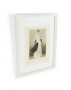 French Victorian Lady in White Portrait - 4516368
