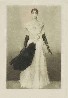 French Victorian Lady in White Portrait - 4539064