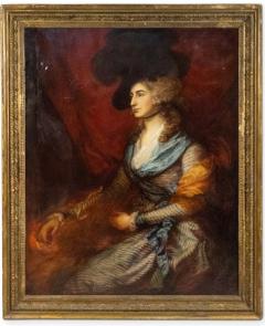 French Victorian Lady with a Black Hat Portrait - 4516704
