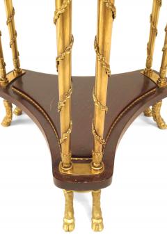French Victorian Mahogany and Bronze End Table - 1438329
