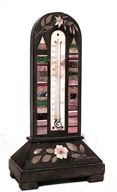 French Victorian Marble Thermometer - 4669833