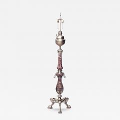 French Victorian Marble and Bronze Floor Lamp - 4689785