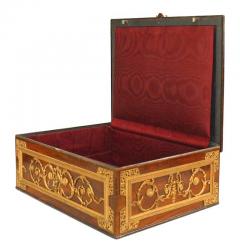 French Victorian Metal Jewelry Box - 4635100