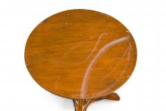 French Victorian Natural rattan and wicker trim End Table - 4664229