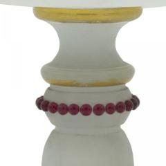 French Victorian Opaline Jeweled Compote - 4321329