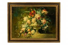 French Victorian Painting of a Bouquet of Flowers - 4516657