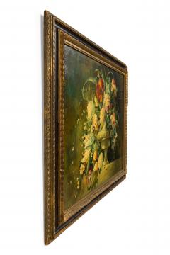 French Victorian Painting of a Bouquet of Flowers - 4516658