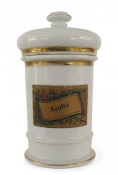 French Victorian Porcelain Apothecary Jars - 4674351