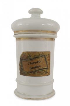 French Victorian Porcelain Apothecary Jars - 4674352
