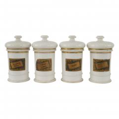 French Victorian Porcelain Apothecary Jars - 4733138