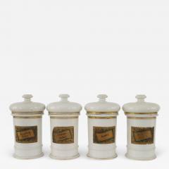 French Victorian Porcelain Apothecary Jars - 4733203