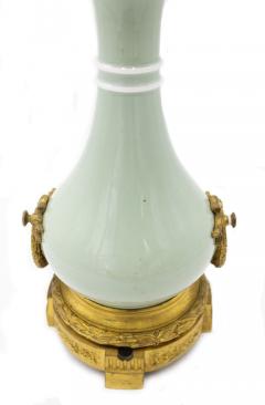 French Victorian Porcelain Oil Lamp with Gilt Mounts - 4668392
