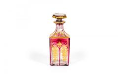 French Victorian Red Crystal Perfume Bottle - 4321573