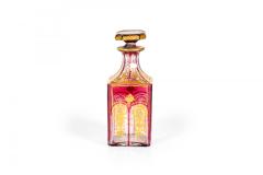 French Victorian Red Crystal Perfume Bottle - 4321575