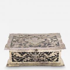 French Victorian Silver Filigree Box - 4332369
