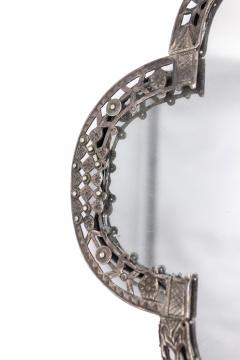 French Victorian Silver Plate Hand Mirror - 4669270