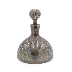 French Victorian Silver Scroll Decanter - 4322523