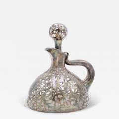 French Victorian Silver Scroll Decanter - 4332389