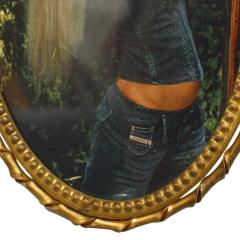 French Victorian Style Brass Oval Picture Frame - 4674313