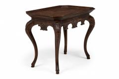 French Victorian Style Carved Rectangular Canted Corner Console Occasional Tab - 4665627