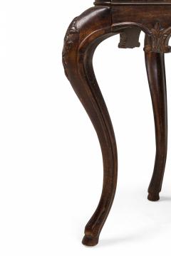 French Victorian Style Carved Rectangular Canted Corner Console Occasional Tab - 4665633