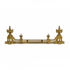 French Victorian Style Gilt Bronze Fire Fender - 4694622
