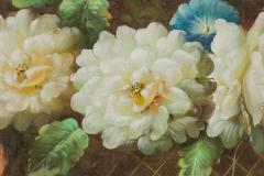 French Victorian Style Oil on Canvas Painting Titled Still Life 3  - 4654007