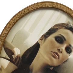 French Victorian Style Oval Gilt Brass Picture Frame - 4675419