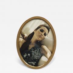 French Victorian Style Oval Gilt Brass Picture Frame - 4741719