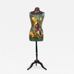 French Victorian Toucan Painted Mannequin - 4260588