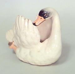 French Victorian White Porcelain Swan Centerpiece - 4669139