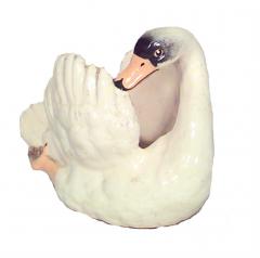 French Victorian White Porcelain Swan Centerpiece - 4740343