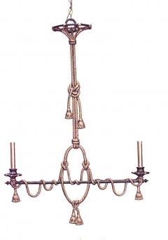 French Victorian Wrought Iron and Gilt Billiard Fixture - 4169361