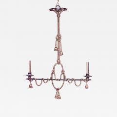 French Victorian Wrought Iron and Gilt Billiard Fixture - 4186162