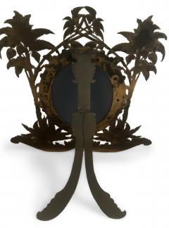 French Victorian bronze dressing table mirror with palm tree design - 4665905