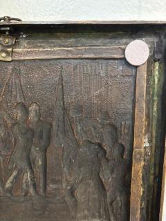 French Victorian patriotic bronze wall plaque - 4661434