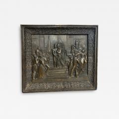 French Victorian patriotic bronze wall plaque - 4692391