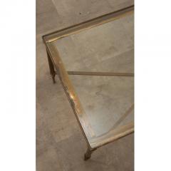 French Vintage Brass Glass Coffee Table - 2977871