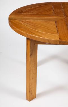 French Vintage Carved Oak Dining Table circa 1950 - 3365114