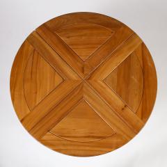 French Vintage Carved Oak Dining Table circa 1950 - 3365116