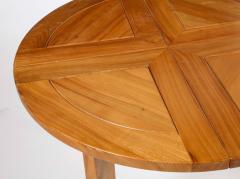 French Vintage Carved Oak Dining Table circa 1950 - 3365122