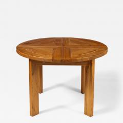 French Vintage Carved Oak Dining Table circa 1950 - 3371721