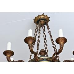 French Vintage Empire Style Gilt Bronze Tole Flush mount - 4541986