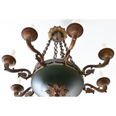 French Vintage Empire Style Gilt Bronze Tole Flush mount - 4541988