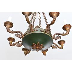 French Vintage Empire Style Gilt Bronze Tole Flush mount - 4541989