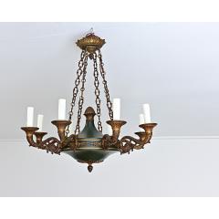 French Vintage Empire Style Gilt Bronze Tole Flush mount - 4541991