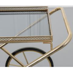 French Vintage Folding Brass Bar Cart - 1754018