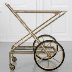 French Vintage Folding Brass Bar Cart - 1754019