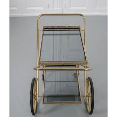 French Vintage Folding Brass Bar Cart - 1754031