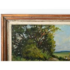 French Vintage Framed Landscape Painting - 4306697